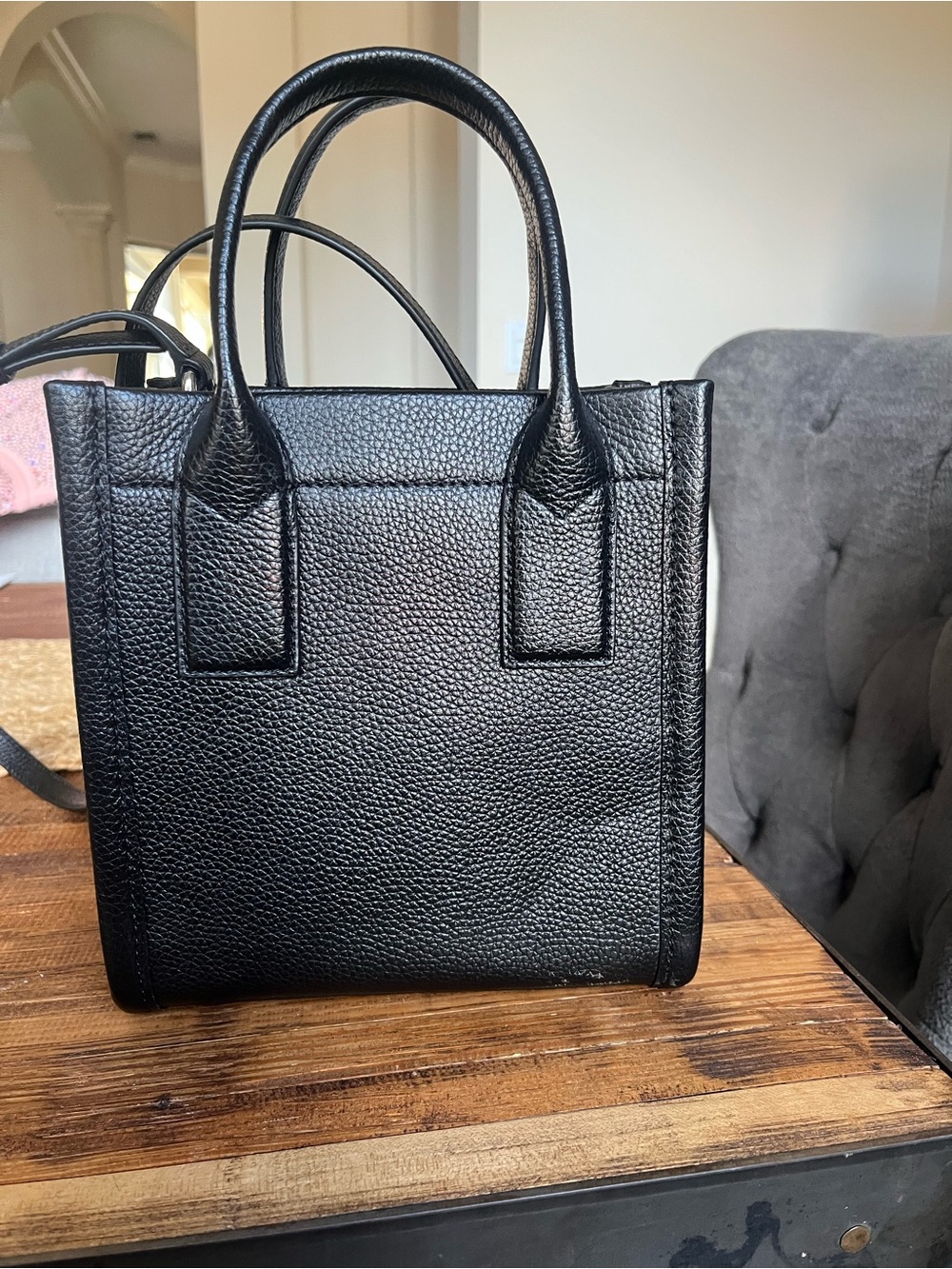 Marc Jacobs Standard Supply Workwear Mini Leather Tote Bag Black Like New - Picture 5 of 5